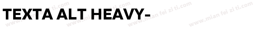 TEXTA ALT HEAVY字体转换